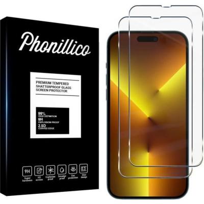 PHONILLICO Verre Tremp&eacute; pour iPhone 14 PRO MAX [Pack 2] Film Vitre Protection Ecran