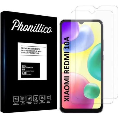 PHONILLICO Verre Tremp&eacute; pour Xiaomi REDMI 10A [Pack 2] Film Vitre Protection Ecran