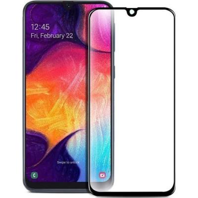 PHONILLICO Verre Trempe pour Samsung Galaxy A50 - Film Bord Noir Int&eacute;gral Incurv&eacute; Vitre Protection Ecran Glass Screen Protector Tempered Ultra Resistant 