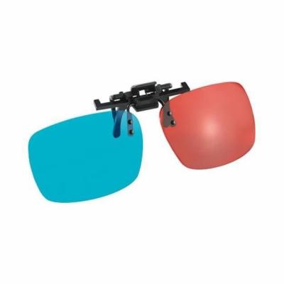 SOMIKON Verres de lunettes 3D amovibles &agrave; technologie anaglyphique 