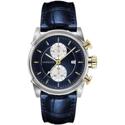 VERSACE WATCHES  Vev400219 Watch Bleu,Argent&eacute;