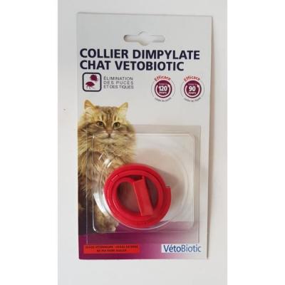 VITALVETO  Collier Antiparasitaire 120j - Rouge - Pour Chat