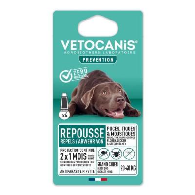 Antiparasitaire Pour Chien Adulte Vetocanis - Le Paquet De 4 Pipettes