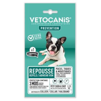 VETOCANIS Collier Pour Chien Taille S, Anti-parasite  - Le Collier