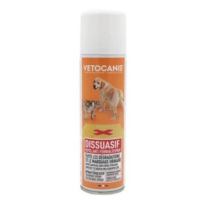 VETOCANIS Spray Dissuasif Int&eacute;rieur/ext&eacute;rieur  - La Bombe De 250 Ml