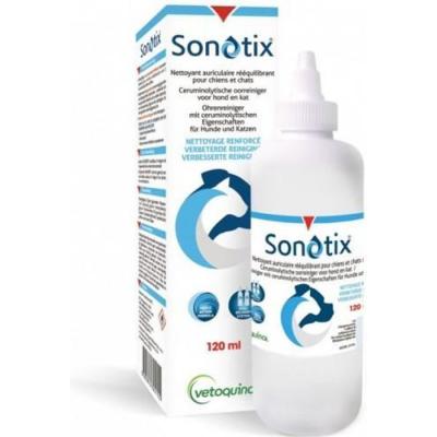 VETOQUINOL Sonotix nettoyant d'oreilles pour chiens et chats 2 x 120 ml