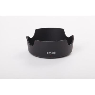 VHBW  Pare-soleil compatible avec Canon EF-S 18-55mm IS STM objectif 58mm - Cache noir, plastique, tulipe - Remplacement pour EW-63C