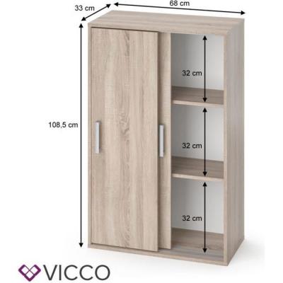 Vicco - Armoire &agrave; v&ecirc;tements ""Falk"" Ch&ecirc;ne clair