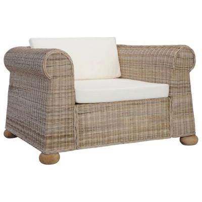 VIDAXL  fauteuil avec coussins rotin naturel 283072
