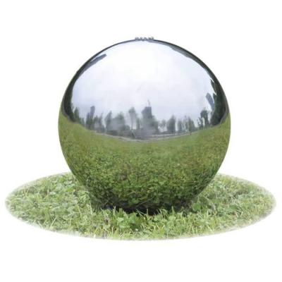 VIDAXL Sph&egrave;re de fontaine de jardin avec LED Acier inoxydable 40 cm