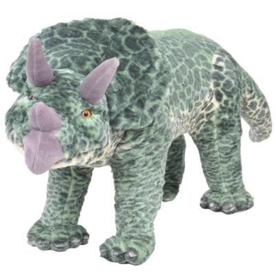 VIDAXL  jouet en peluche dinosaure tric&eacute;ratops vert xxl 91344