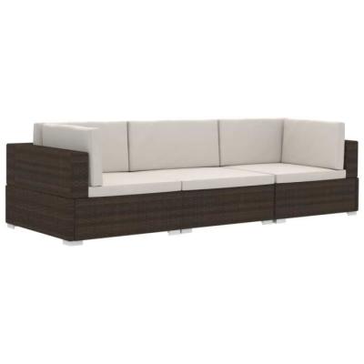 Salon de jardin 3 pcs | Mobilier d'extérieur avec