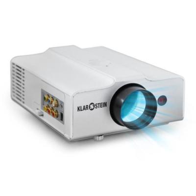 AUNA  - vid&eacute;oprojecteur led compact hdmi avec haut-parleurs int&eacute;gr&eacute;s (t&eacute;l&eacute;commande, kit de nettoyage, sleeptimer) - blanc LCDP-EH3WS 