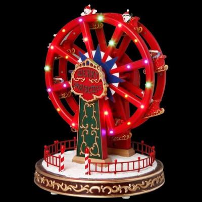 FEERIC LIGHTS & CHRISTMAS Man&egrave;ge Anim&eacute;, Lumineux Et Musical Grande Roue