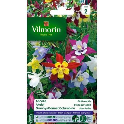 VILMORIN  5135842 Ancolie Etoile vari&eacute;e, Multicolore, 90 x 2 x 160 cm