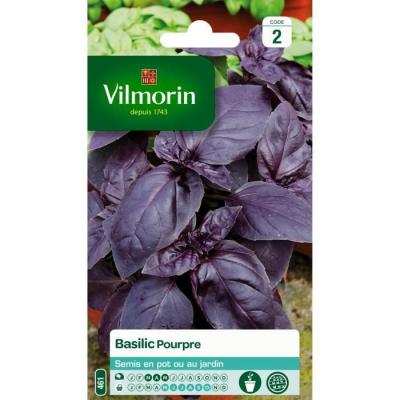 VILMORIN  5873046 Pack de Graines Basilic Pourpre