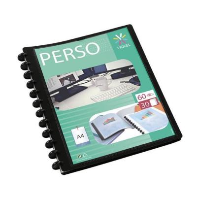 OTTO OFFICE VIQUEL Prot&egrave;ge-document Geode avec pochettes amovibles - 60 vues - Noir