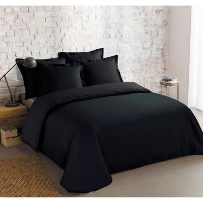 VISION  Parure de couette unie - 200x200 cm - Noir