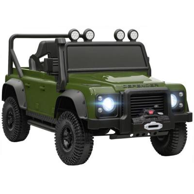 HOMCOM Voiture &eacute;lectrique enfant land rover defender 110 svx 12v 5kmh max. T&eacute;l&eacute;commande vert