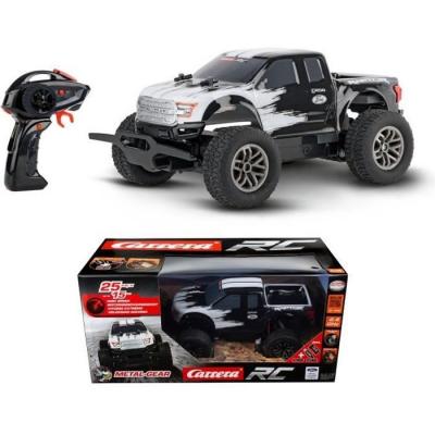 CARRERA  Voiture de course RC Ford 1F-150 Raptor:18 noir et blanc