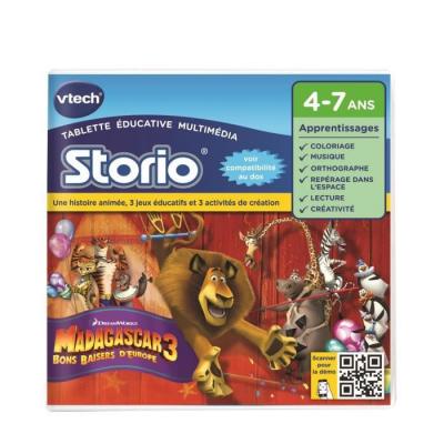 VTECH Jeu Pour Console De Jeux - Storio 2 : Madagascar 3