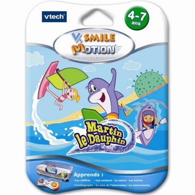 VTECH  - 80-084285 - cartouche de jeu v.smile (motion) martin le dauphin 