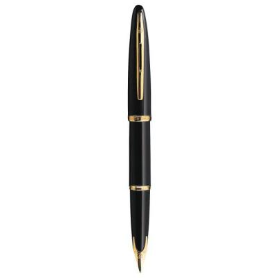 WATERMAN  Car&egrave;ne: Stylo Plume Laque Noire Gt, Plume Taille Fine