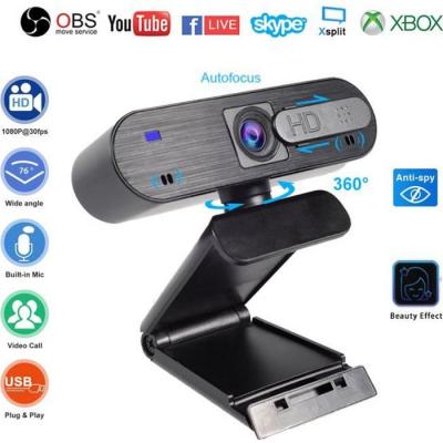  Webcam &Eacute;cofortable WH703C USB Cam&eacute;ra Web PC-Noir 