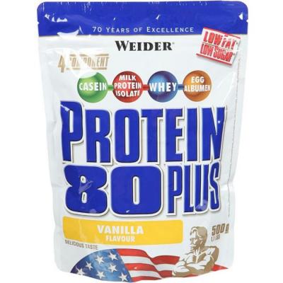 WEIDER  Prot&eacute;ine 80 Plus 500 g Vanille - Formules avanc&eacute;es