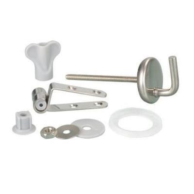 WENKO Fixation abattants de WC acier inox - set de rechange, Acier inoxydable, Mat