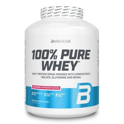 BIOTECH USA  100% Pure Whey 2.27kg Cheesecake aux framboises - Lactos&eacute;rum