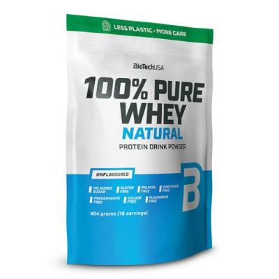 BIOTECH USA Whey sans ar&ocirc;me 100% Pure Whey Nature - Saveur neutre 454g