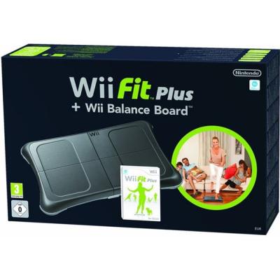 Wii Fit Plus + Wii Balance Board - noir