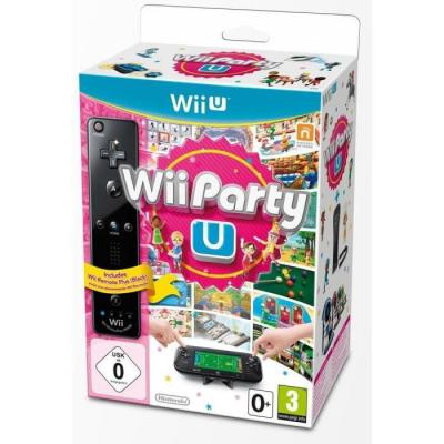 Wii Party U + T&eacute;l&eacute;commande Wiimote Plus noire Wii U