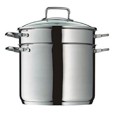 WMF  Faitout pour p&acirc;tes Red Edition avec cuve et couvercle en verre 24 cm