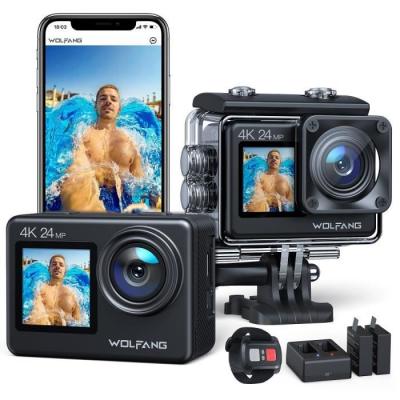WOLFANG  GA30001 Cam&eacute;ra Sport 4K 60FPS 24MP WiFi