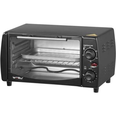 WOLTU Mini four &eacute;lectrique 10l.petit four &agrave; pizza avec 4 modes de cuisson.minuterie 0-60 min.650w.noir 