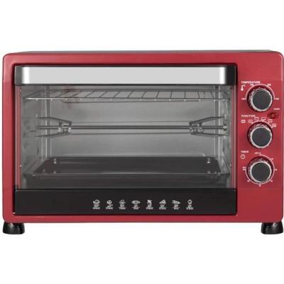 WOLTU Mini four &eacute;lectrique  - 32L - 1600W - Rouge - Thermostat r&eacute;glable - Minuterie 60 min