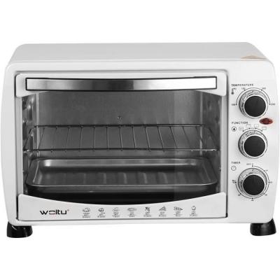 WOLTU Mini four &eacute;lectrique avec r&ocirc;tissoire et plaque de cuisson  - 20L, 1400W, Blanc 
