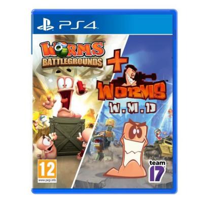 Worms Battlegrounds  + Worms W.M.D PS4