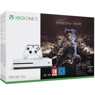 Pack Console Xbox One S 500Go avec L'Ombre de la Guerre