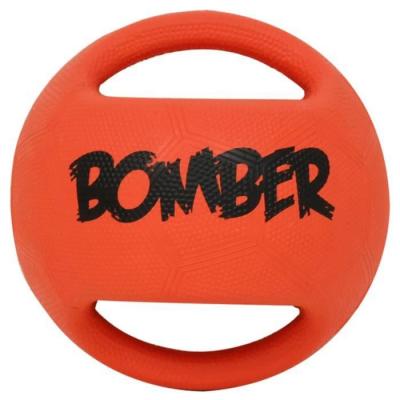 BOMBER ZEUS Balle Mini  11,4 cm - Orange et noir - Pour chien