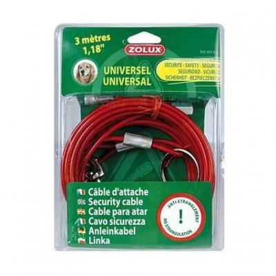 ZOLUX C&acirc;ble D'attache Universel Pour Chien 3m - 