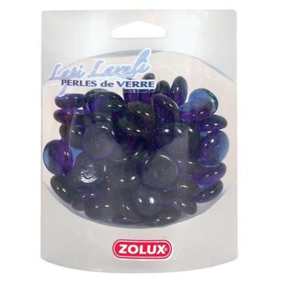 ZOLUX Gravier d&eacute;coratif pour aquarium -  - Lapis lazuli - 370g - Perles de verre - Couleur vive