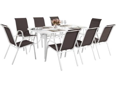 HABITAT ET JARDIN Salon de jardin ""Cordoba XL 180"" - Phoenix - Taupe