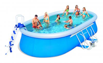 BESTWAY Piscine autoportante ovale fast set pools l.549 x l.366 x h.122 