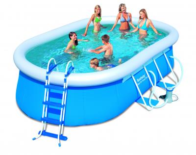 BESTWAY Piscine autoportante ovale fast set pools l.488 x l.305 x h.107 