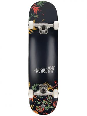 ENUFF SKATEBOARDS ENUFF Floral Skateboard Complet Noir/Orange Standard