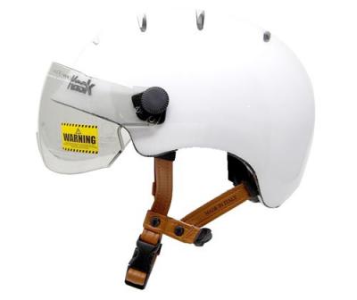 KASK Casque de v&eacute;lo urbain avec visi&egrave;re  4 a&eacute;rations Taille L Avorio