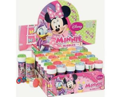  DULCOP- Minnie Disney 1 flacon de bulles de savon, 985380, Rose
